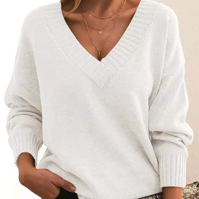 Isabella - V-Neck Cashmere Sweater