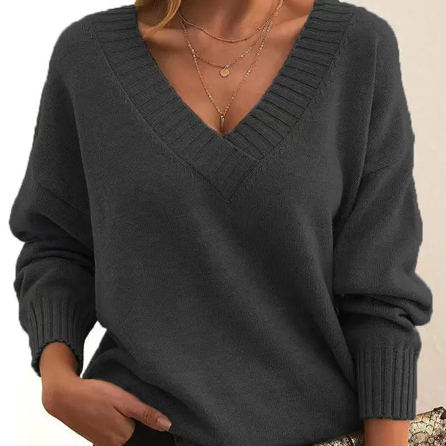 Isabella - V-Neck Cashmere Sweater