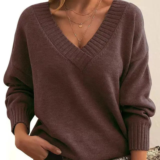 Isabella - V-Neck Cashmere Sweater