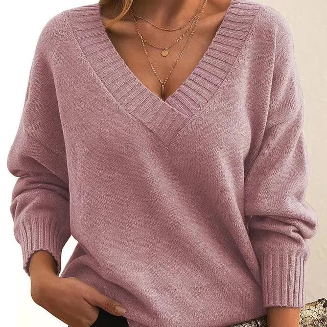 Isabella - V-Neck Cashmere Sweater