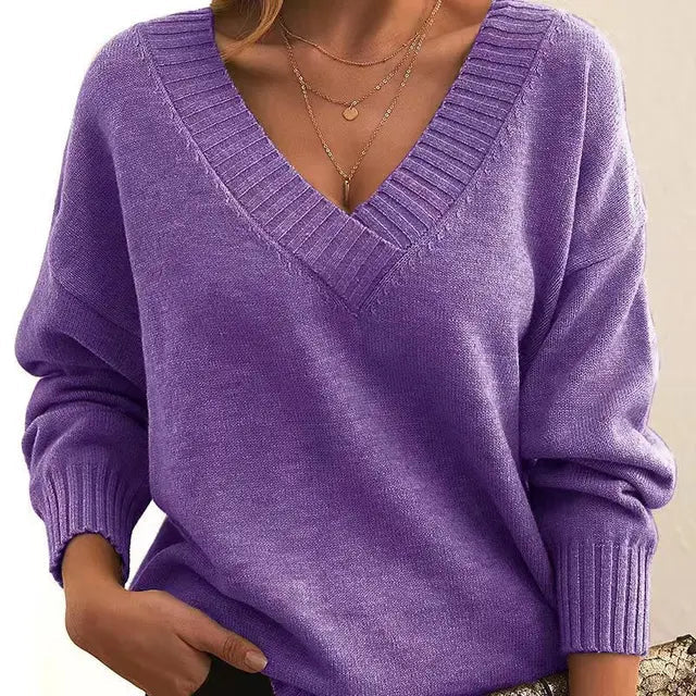 Isabella - V-Neck Cashmere Sweater