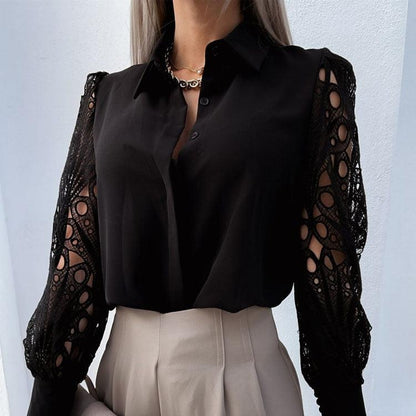 Aurora - Elegant Lace Blouse