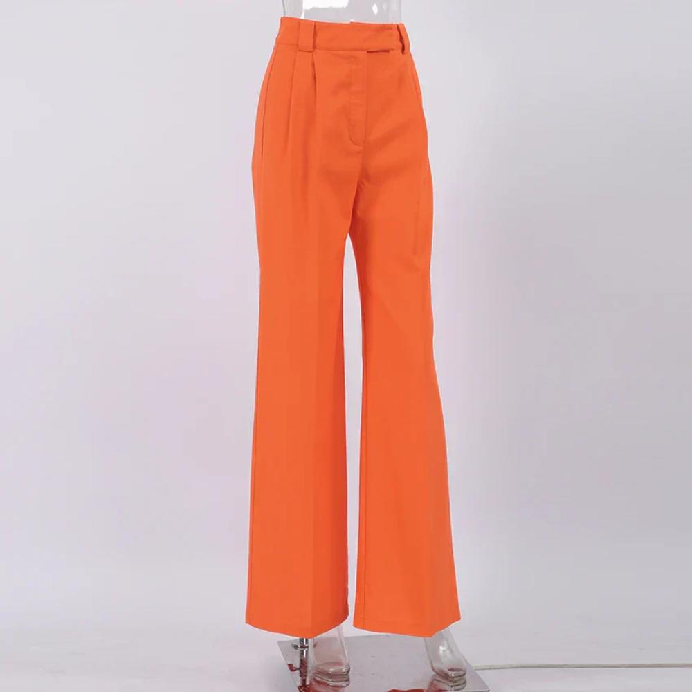 Celeste - High-Waisted Wide Leg Trousers