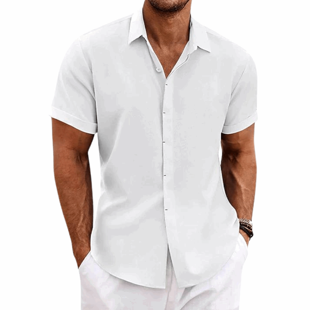 Inigo - Linen Casual Short Sleeve Shirt