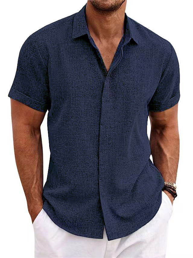 Felix - Linen Casual Short Sleeve Shirt