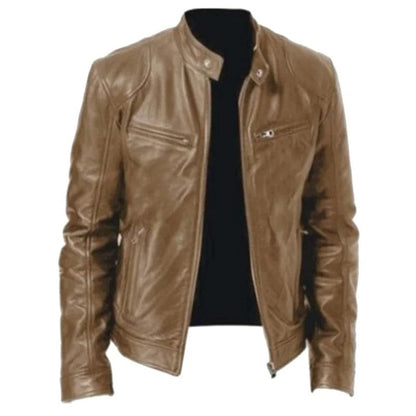 Adrian - Casual Winter Leather Jacket