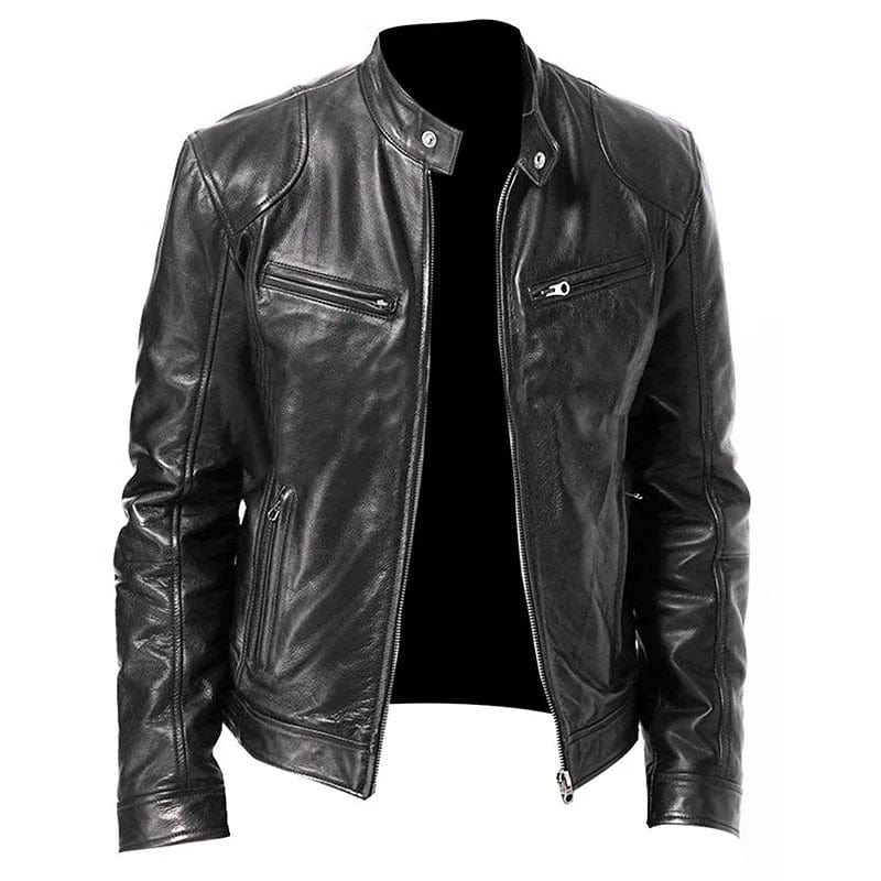 Adrian - Casual Winter Leather Jacket