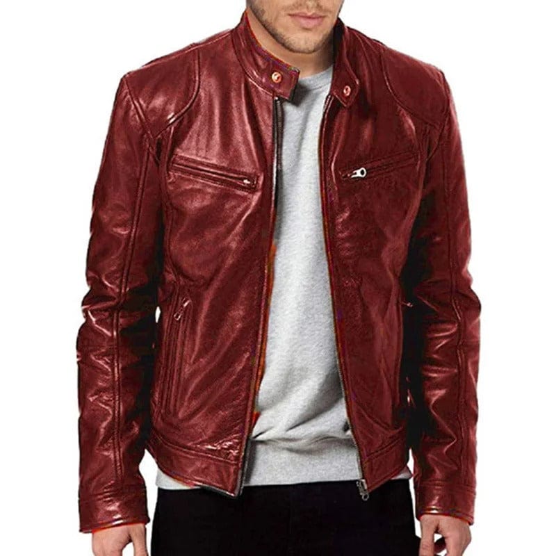 Adrian - Casual Winter Leather Jacket