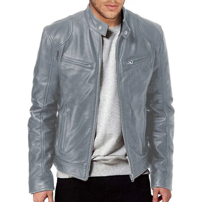 Adrian - Casual Winter Leather Jacket