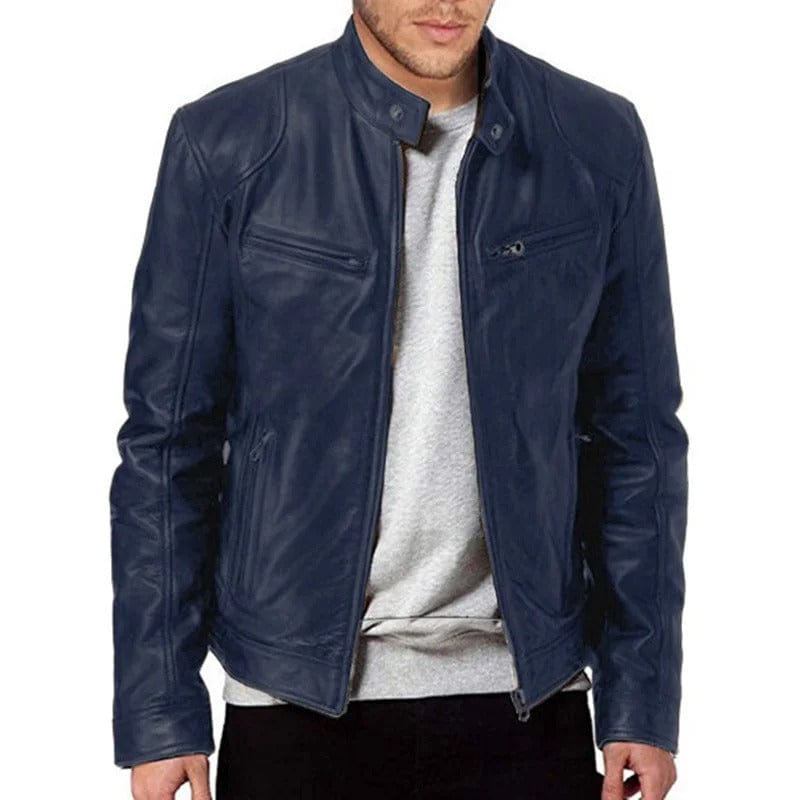 Adrian - Casual Winter Leather Jacket