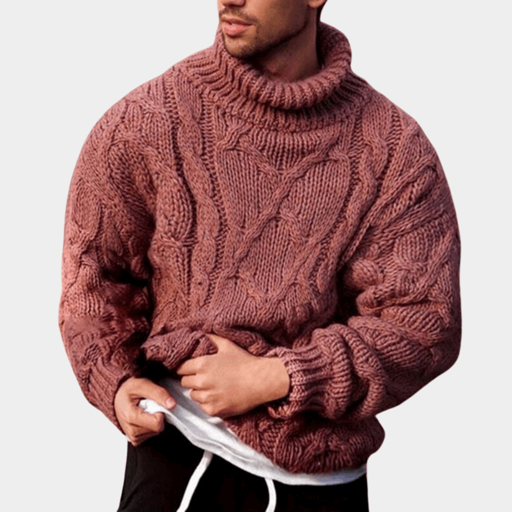 Foxy - Knitted Turtleneck Winter Sweater