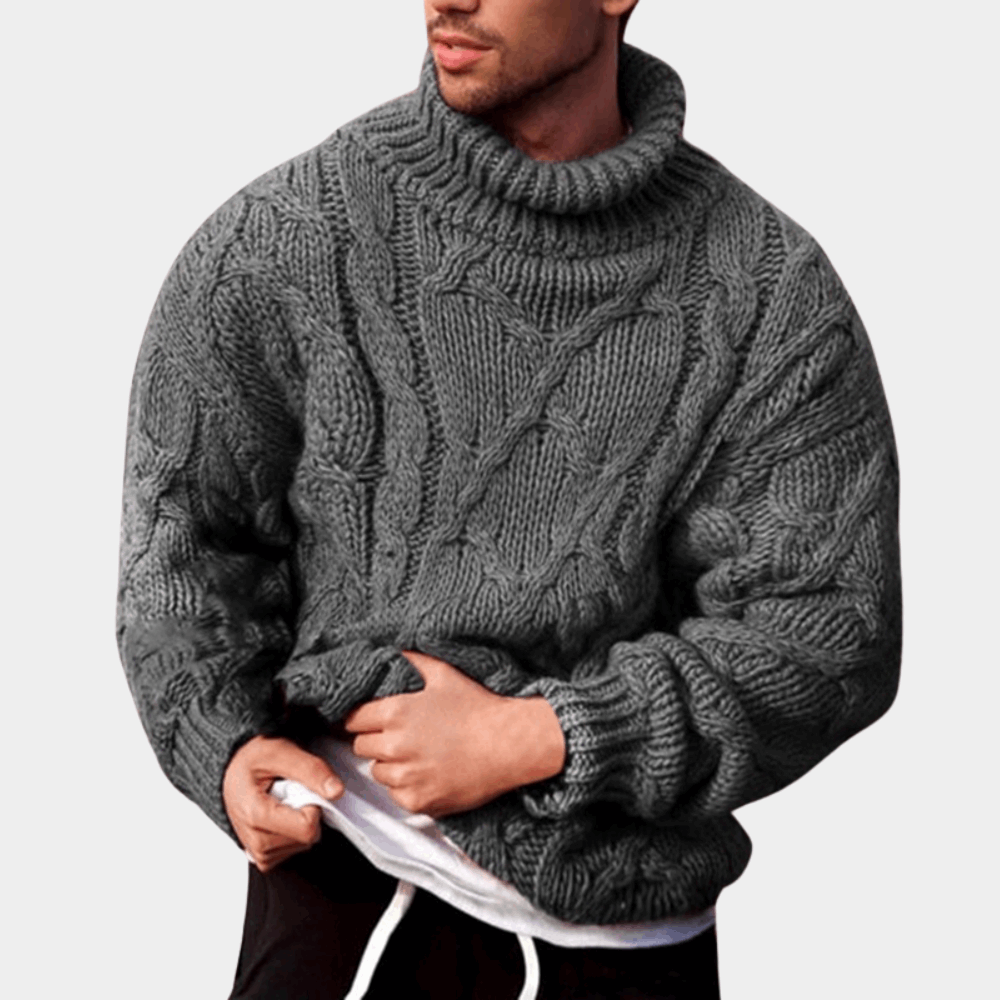 Foxy - Knitted Turtleneck Winter Sweater