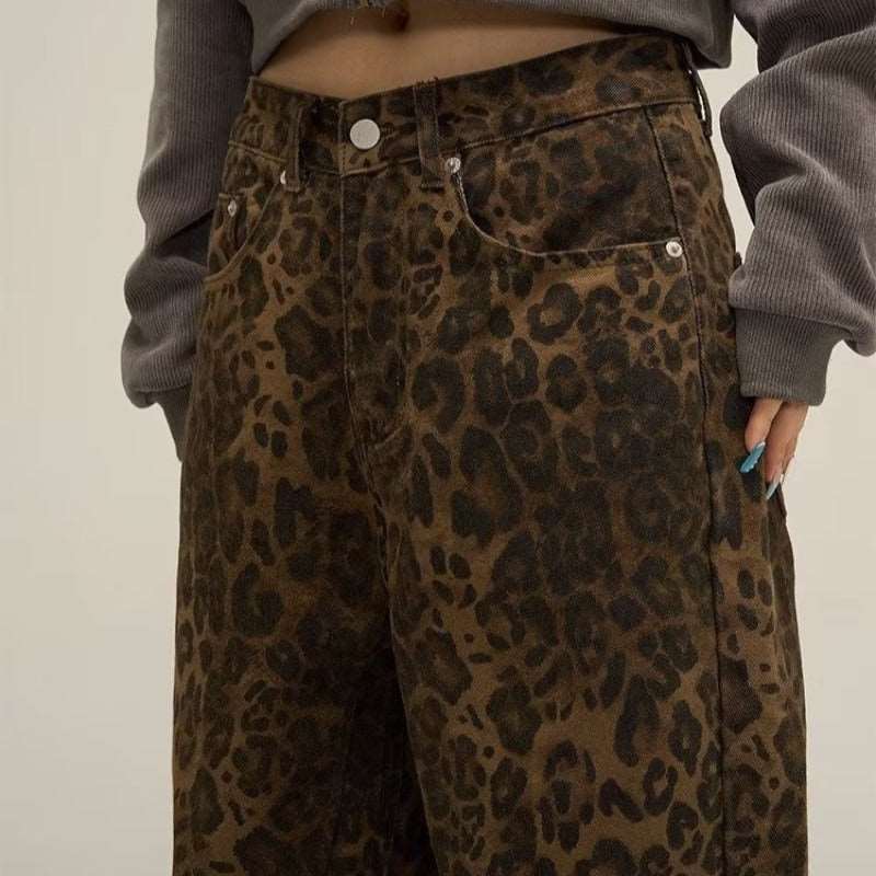 Livia - Leopard Print Jeans