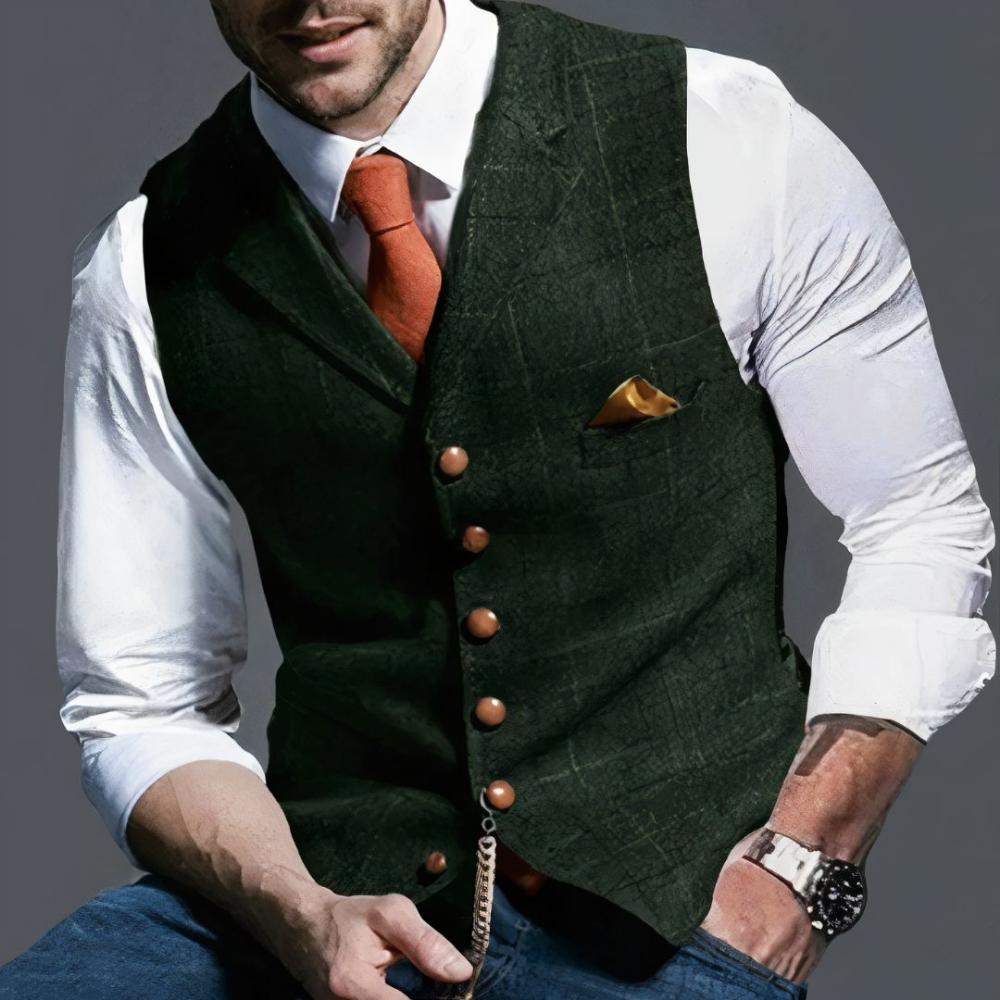 Victor - Classic Checkered Waistcoat