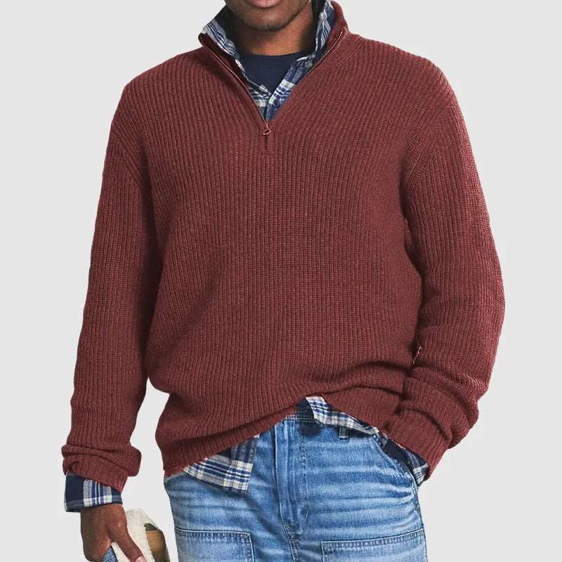 Robert - Warm Half Zip Sweater