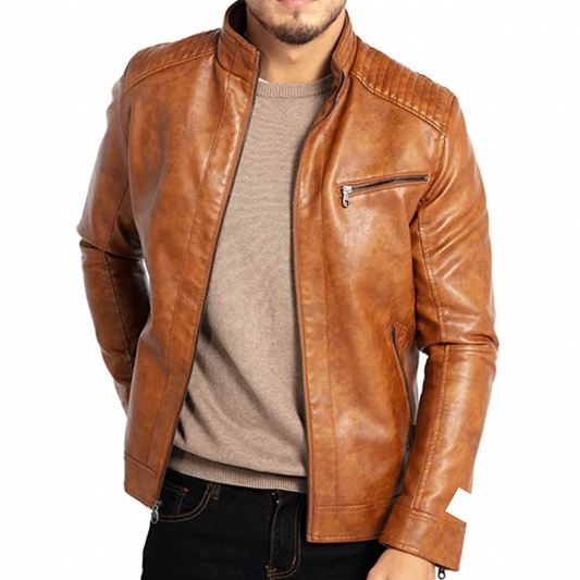 Damian - Windproof Stylish Leather Jacket